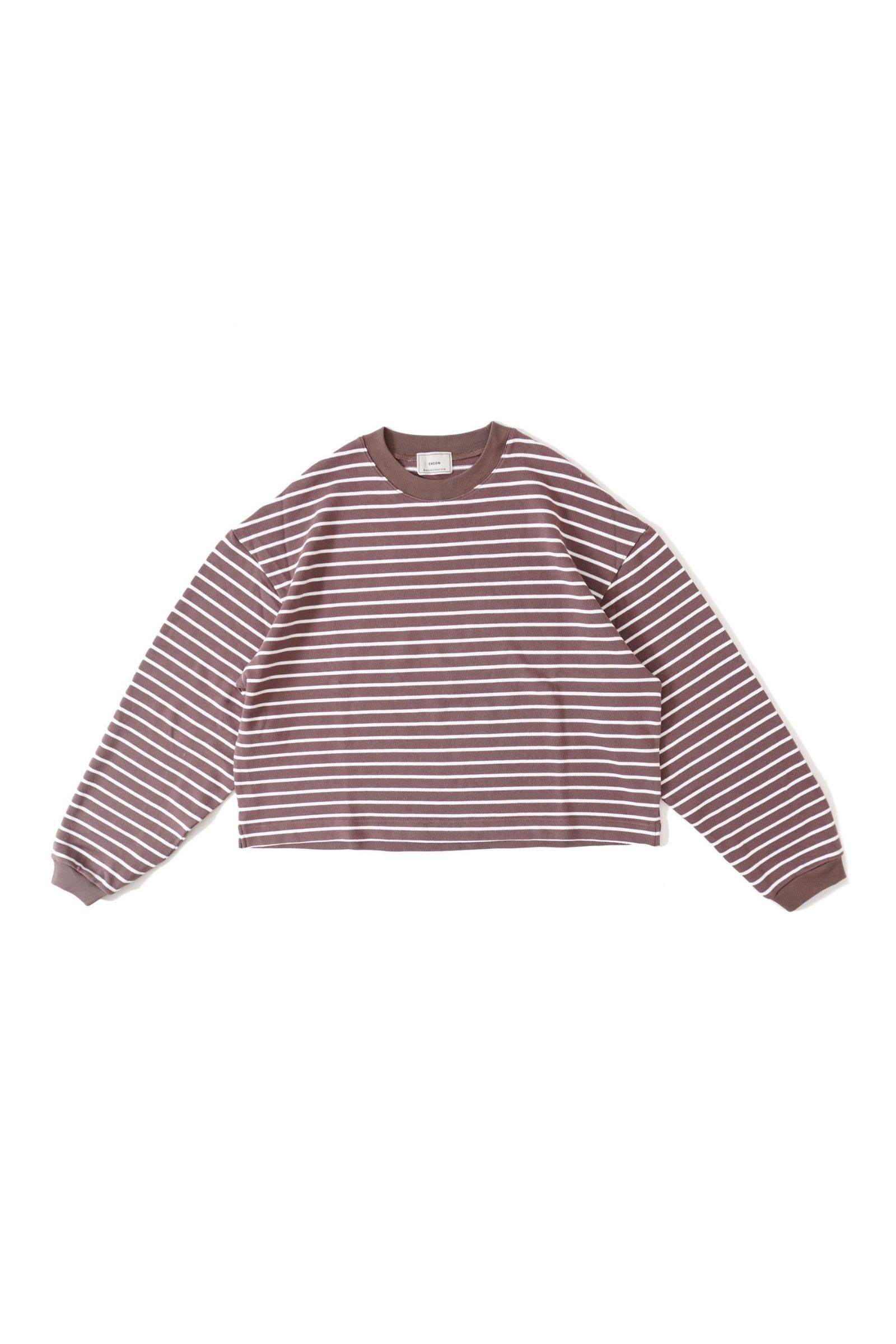 BORDER L/S WIDE T-SHIRT/カットソー