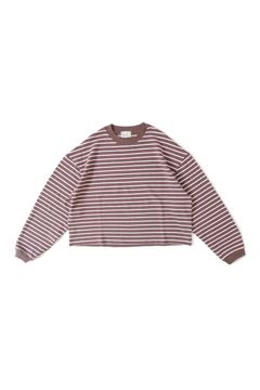 BORDER L/S WIDE T-SHIRT/カットソー