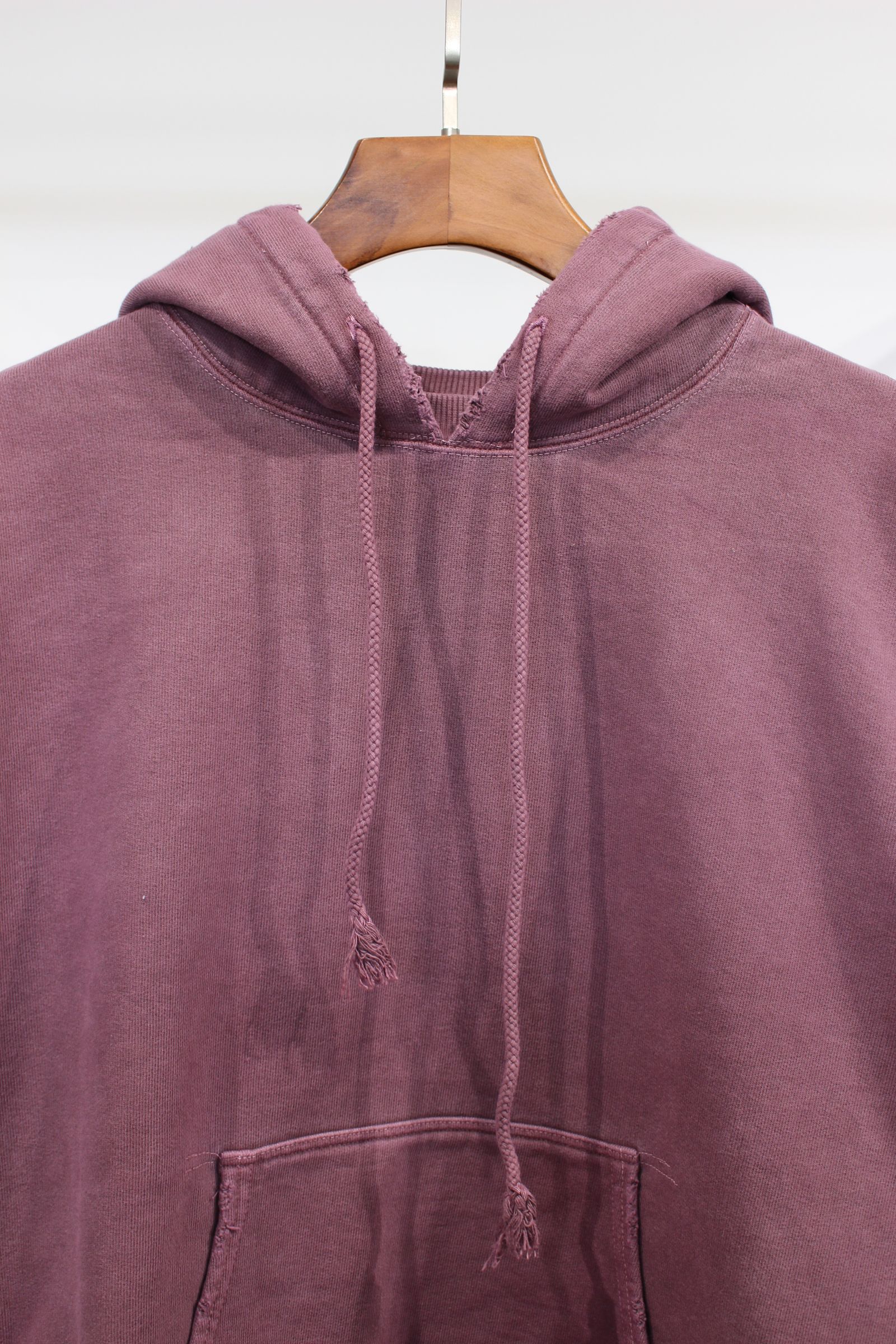 ANCELLM - DYED DAMAGE HOODIE | CHERRY | パーカー | NapsNote