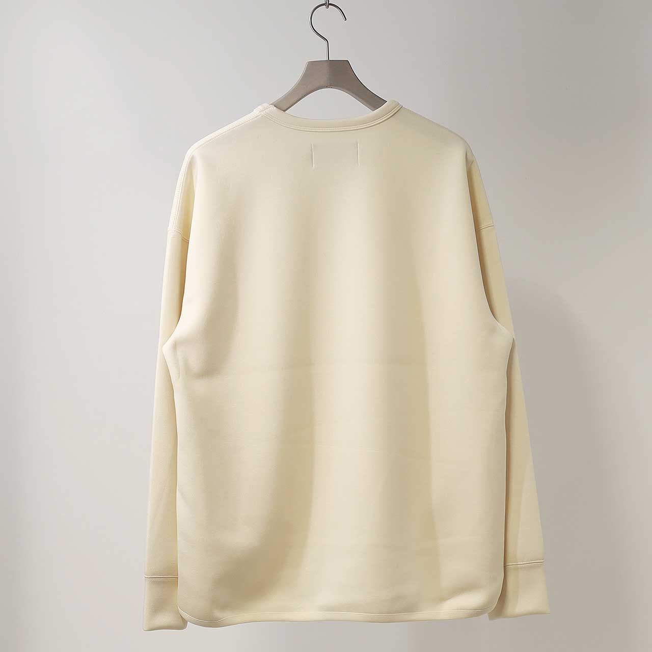 KNIT-COMBI RAYON DOUBLE-KNIT P/O | IVORY | クルーネックプルオーバー