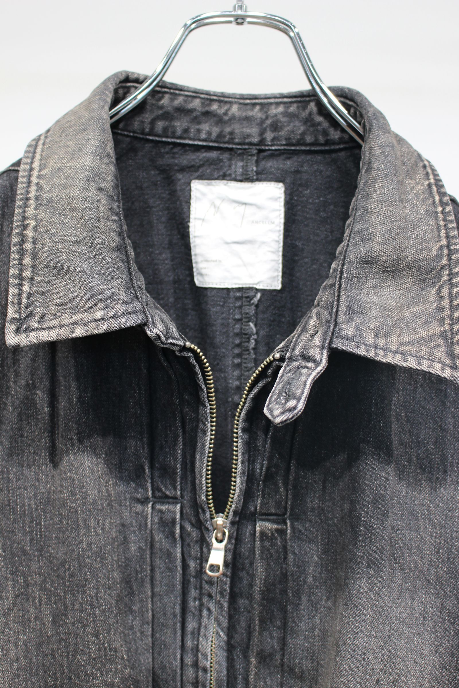 [ラスト1点] AGING DENIM TUCK JACKET | BLACK | デニムジャケット