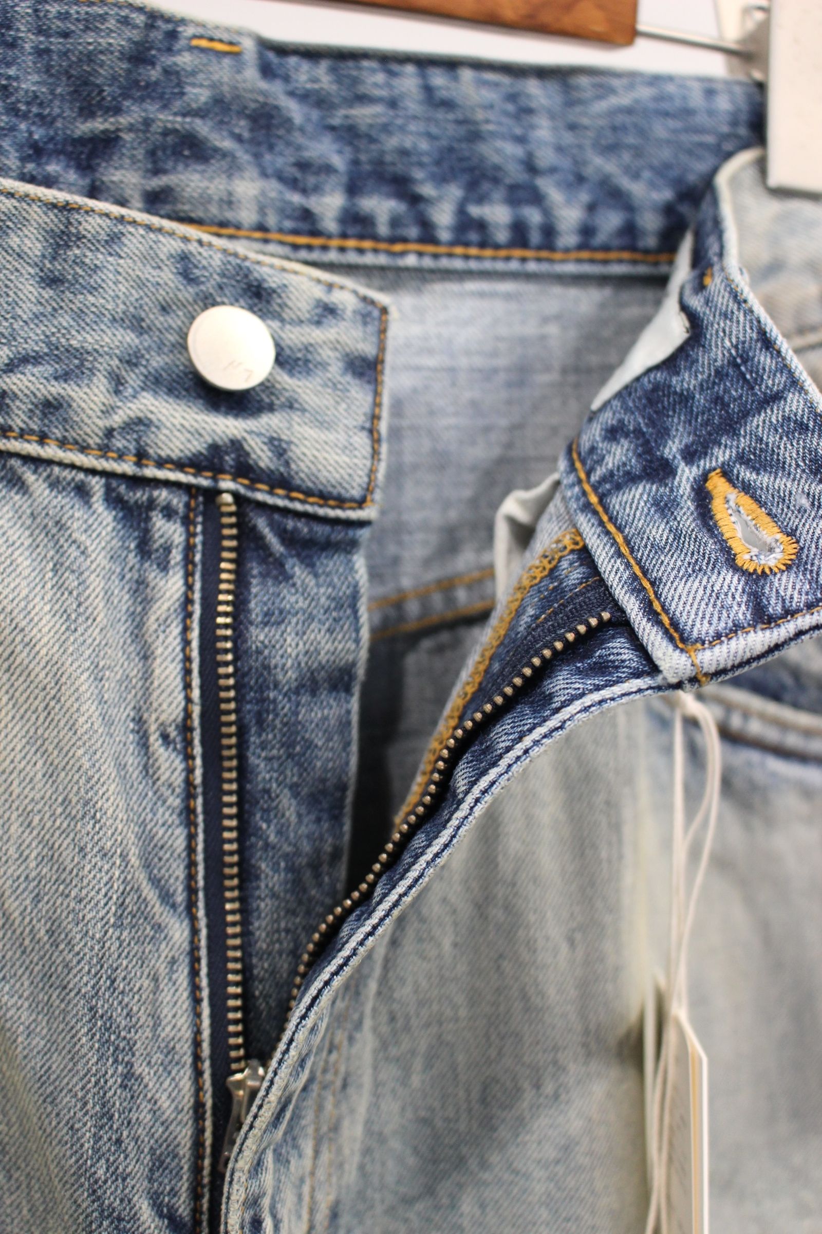値下げ】ANCELLM SELVEDGE TAPERED 5P DENIM PANTS デニムパンツ