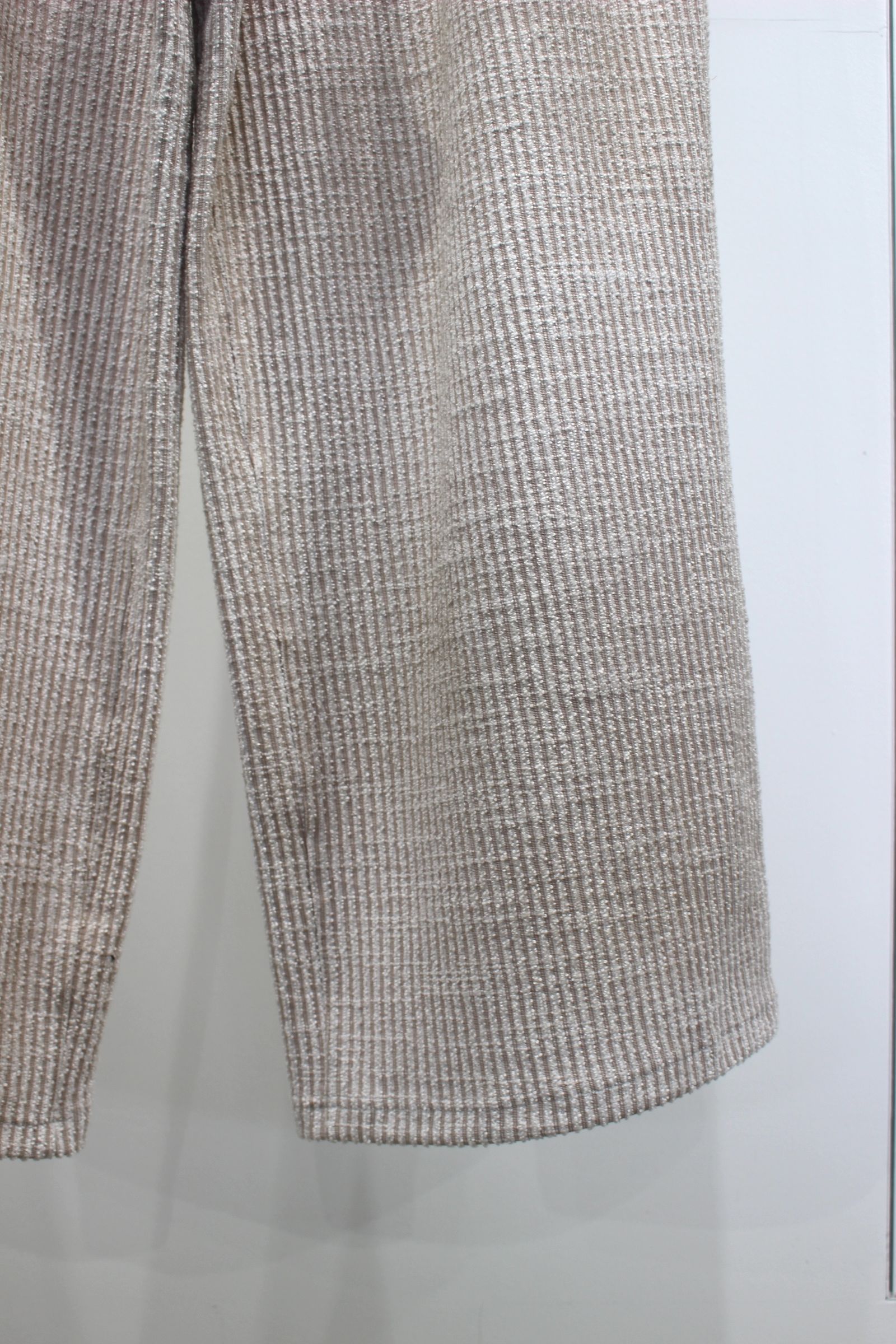 ANCELLM - CUT STRIPE EASY SLACKS | BEIGE | スラックス | NapsNote ANCELLM - CUT STRIPE EASY SLACKS | BEIGE | スラックス | NapsNote