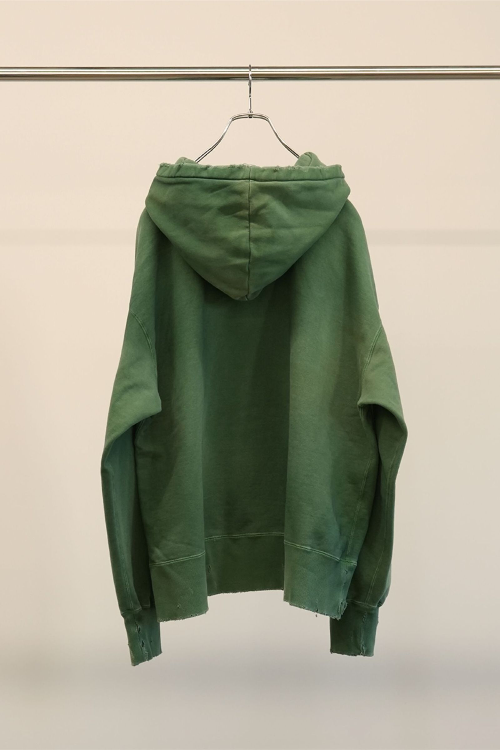 ANCELLM - DYED DAMAGE SWEAT SHIRT/F.BLACK | NapsNote