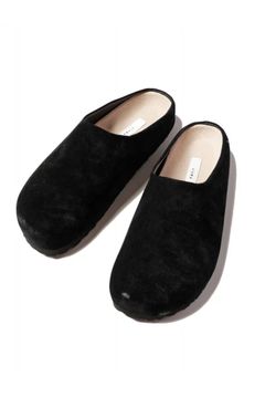 [ラスト1点] SUEDE SABOT | BLACK | シューズ