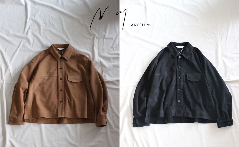 ANCELLM | SUEDE SHORT SHIRT JACKET | 商品説明