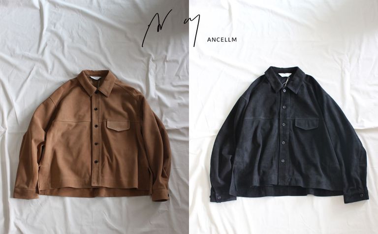 ANCELLM | SUEDE SHORT SHIRT JACKET | 商品説明