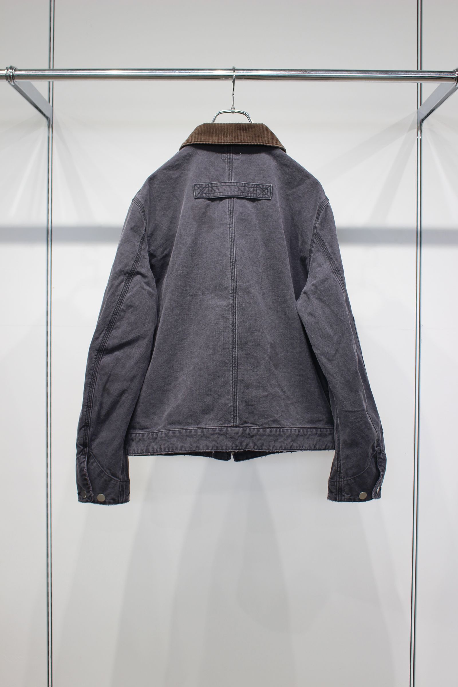 DUCK DAMAGE ZIP JACKET | BLACK | ダックジャケット