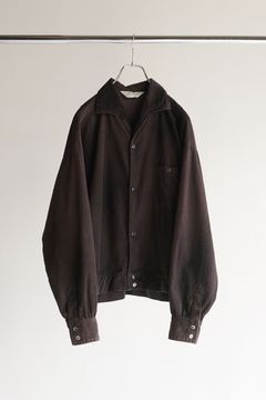 CORDUROY SHORT JACKET/CHARCOAL