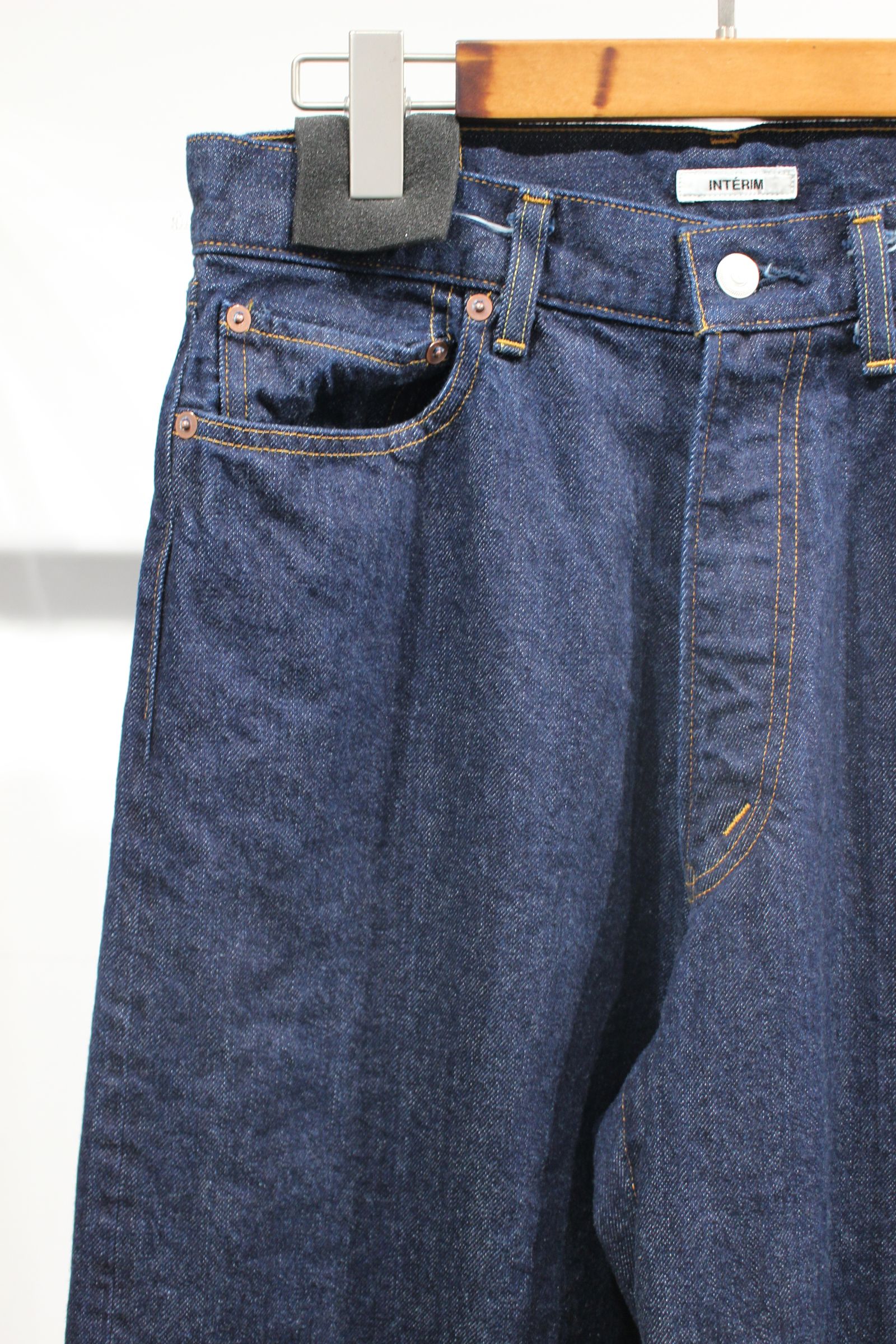 INTERIM - 40'S MIL BAGGY ZIPPED SHUTTLE DENIM TROUSERS/デニム