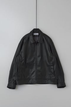 JENS SHORT BLOUSON "vegan leather" | BLACK | ブルゾン