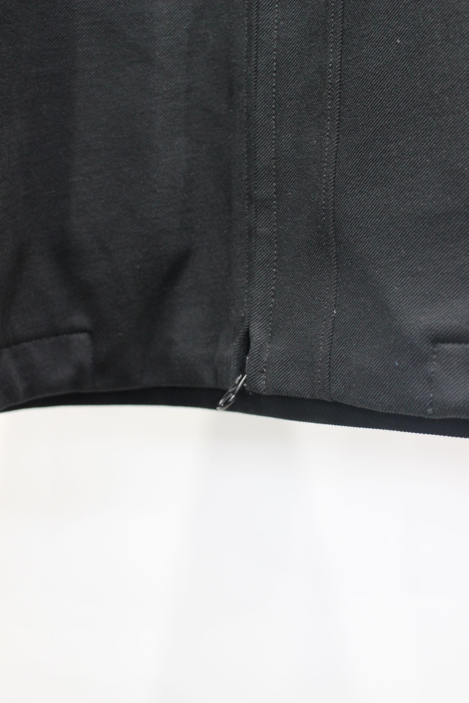 KNIT CHINO-CLOTH ZIP-UP BLOUSON | BLACK | ジップアップブルゾン