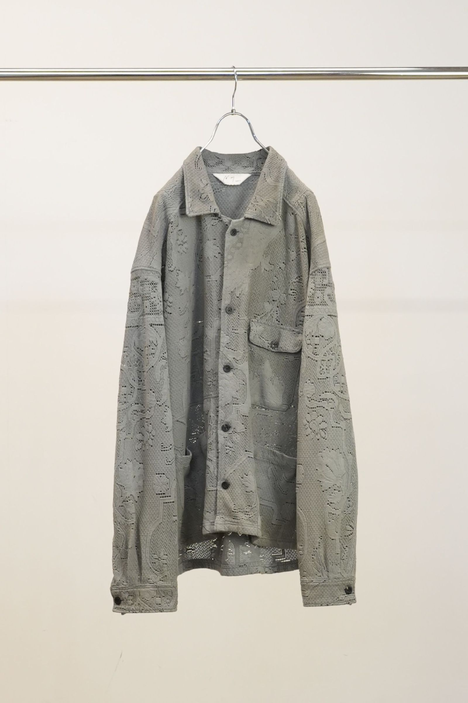 AGING LACE WORK SHIRT | GRAY | シャツ