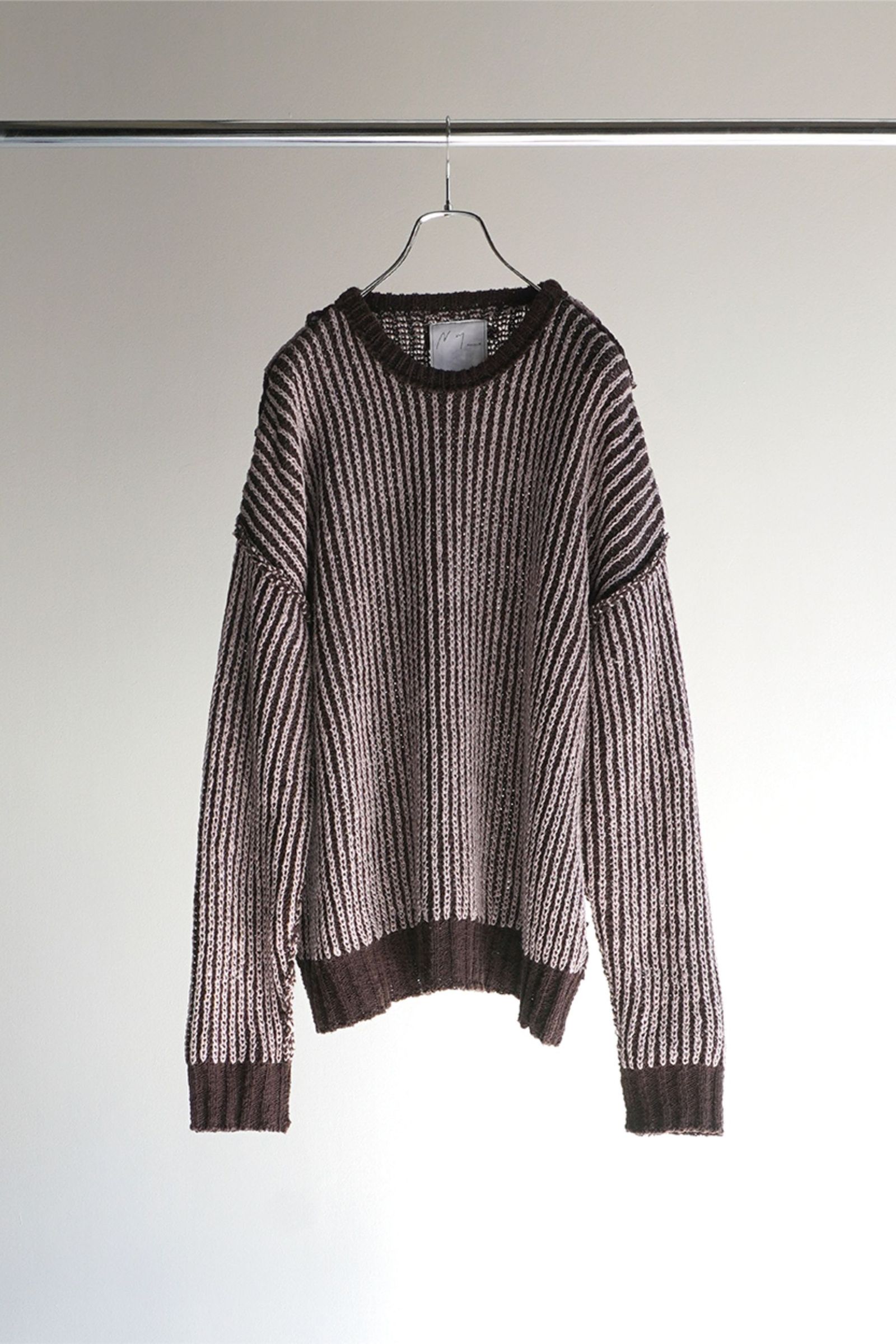OVER CORD KNIT/D.BROWN