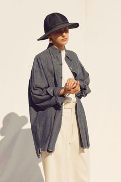 HYPER BIG MILITARY SHUTTLE CHAMBRAY SHIRT/シャンブレーシャツ