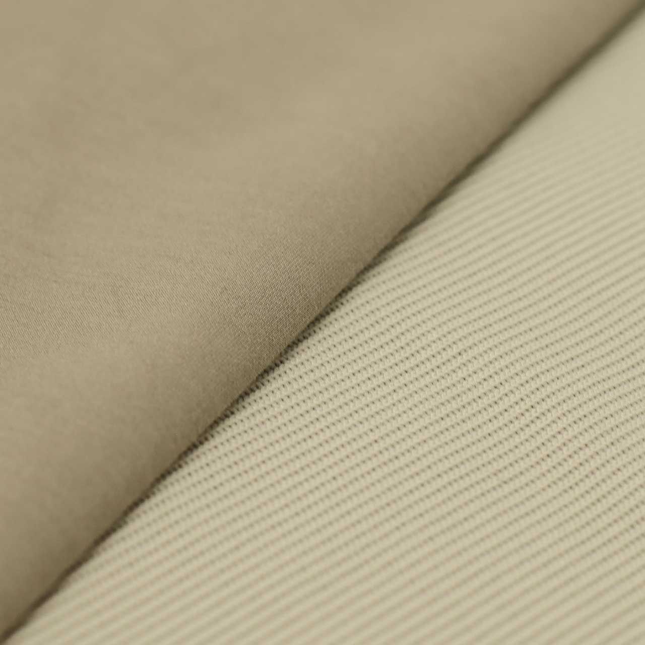 KNIT-COMBI RAYON DOUBLE-KNIT P/O | GREIGE | クルーネックプルオーバー