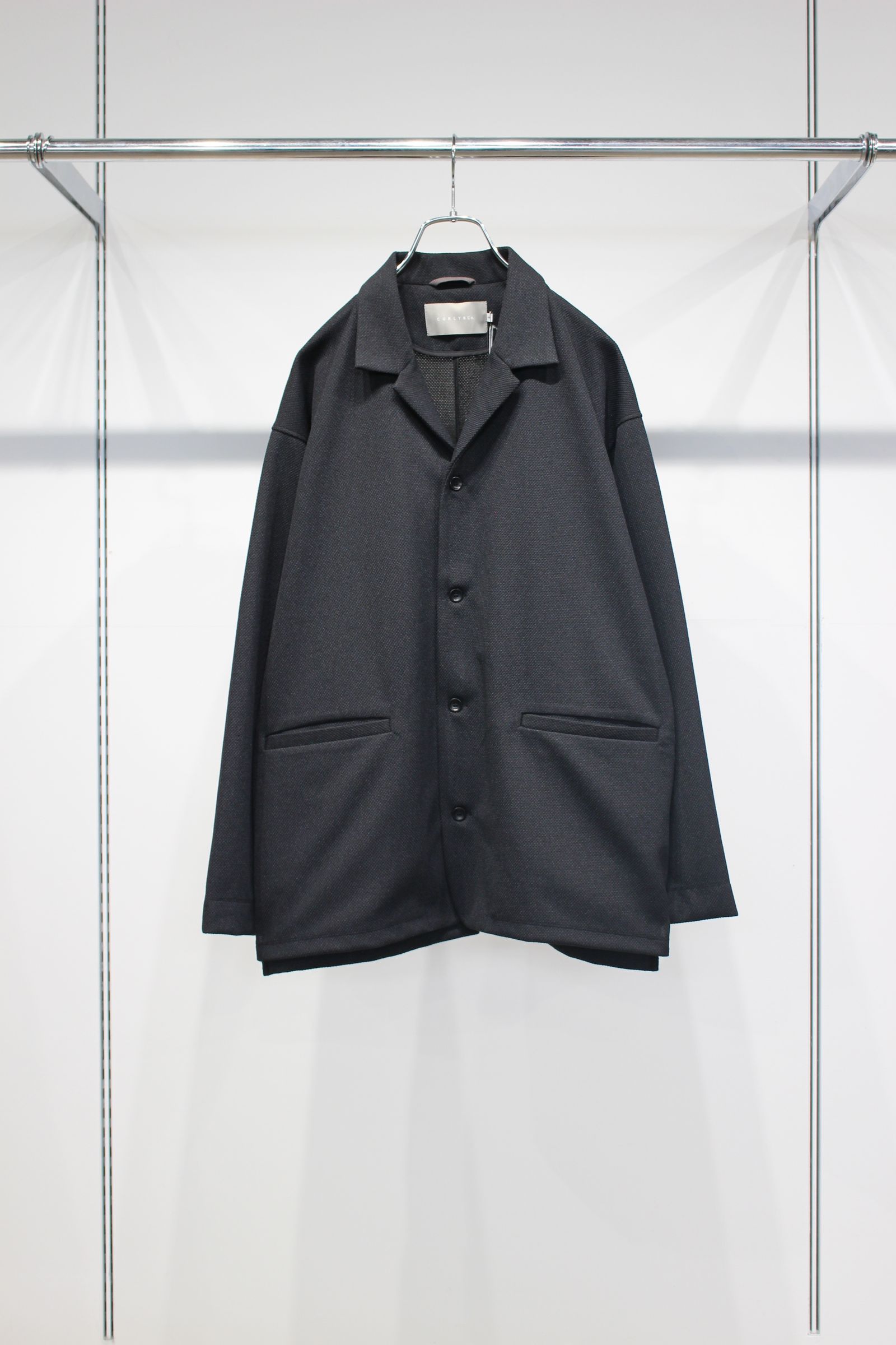 AIR PIQUE SHIRT JACKET | BLACK | シャツジャケット