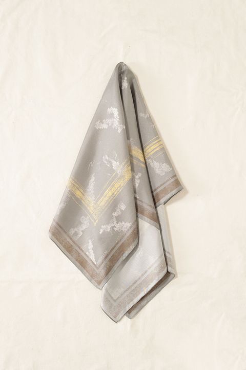 SILK SCALF | GRAY | シルクスカーフ
