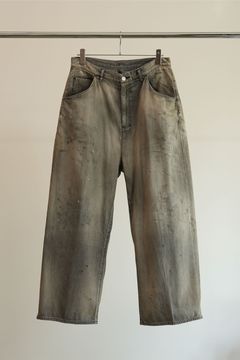 LIGHT OZ WIDE STRAIGHT DENIM PANTS | BLACK | デニム