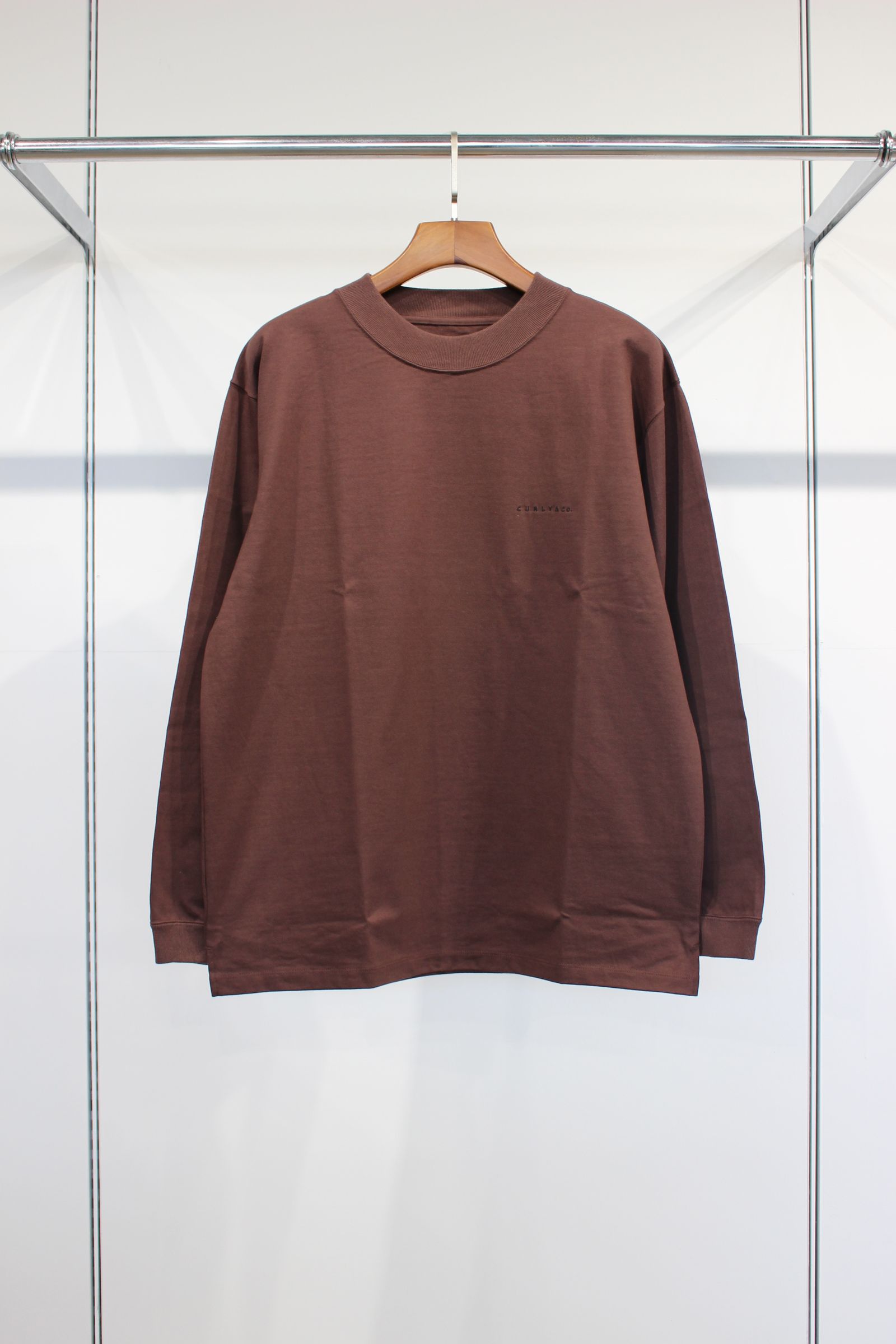 HEAVY PLATING L/S TEE | BROWN | カットソー
