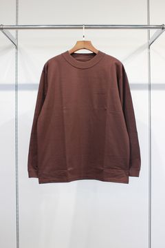 HEAVY PLATING L/S TEE | BROWN | カットソー