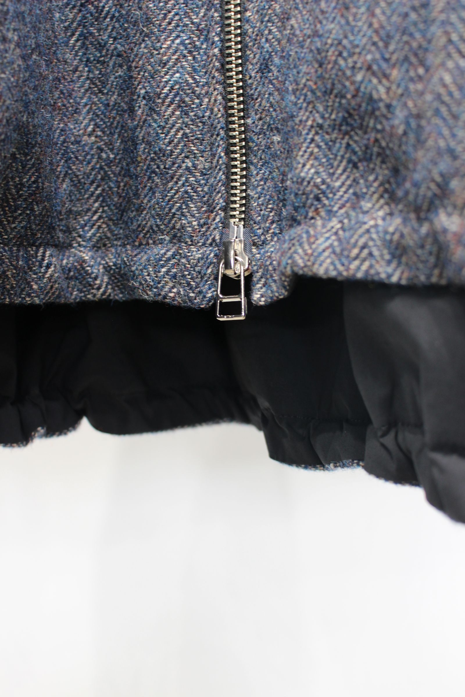 WOOL LINEN HERRINGBONE Blouson | NAVY | アウター