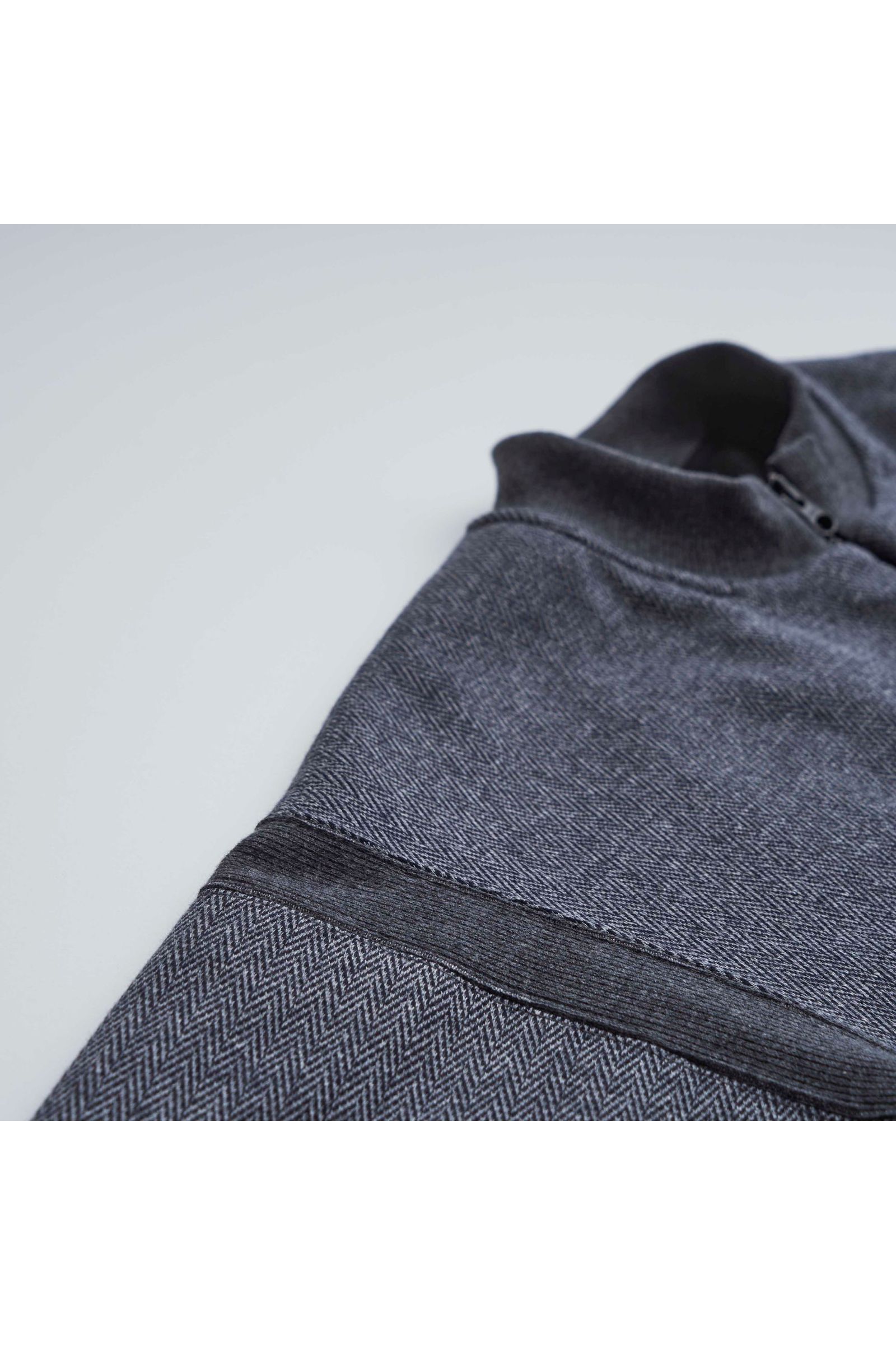 BLANKET ZIP-UP JACKET/CHARCOAL.H