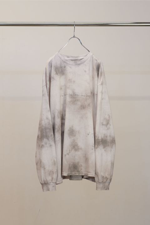 [ラスト1点] UNEVENNESS CATS AND DOGS LS | BLACK | カットソー