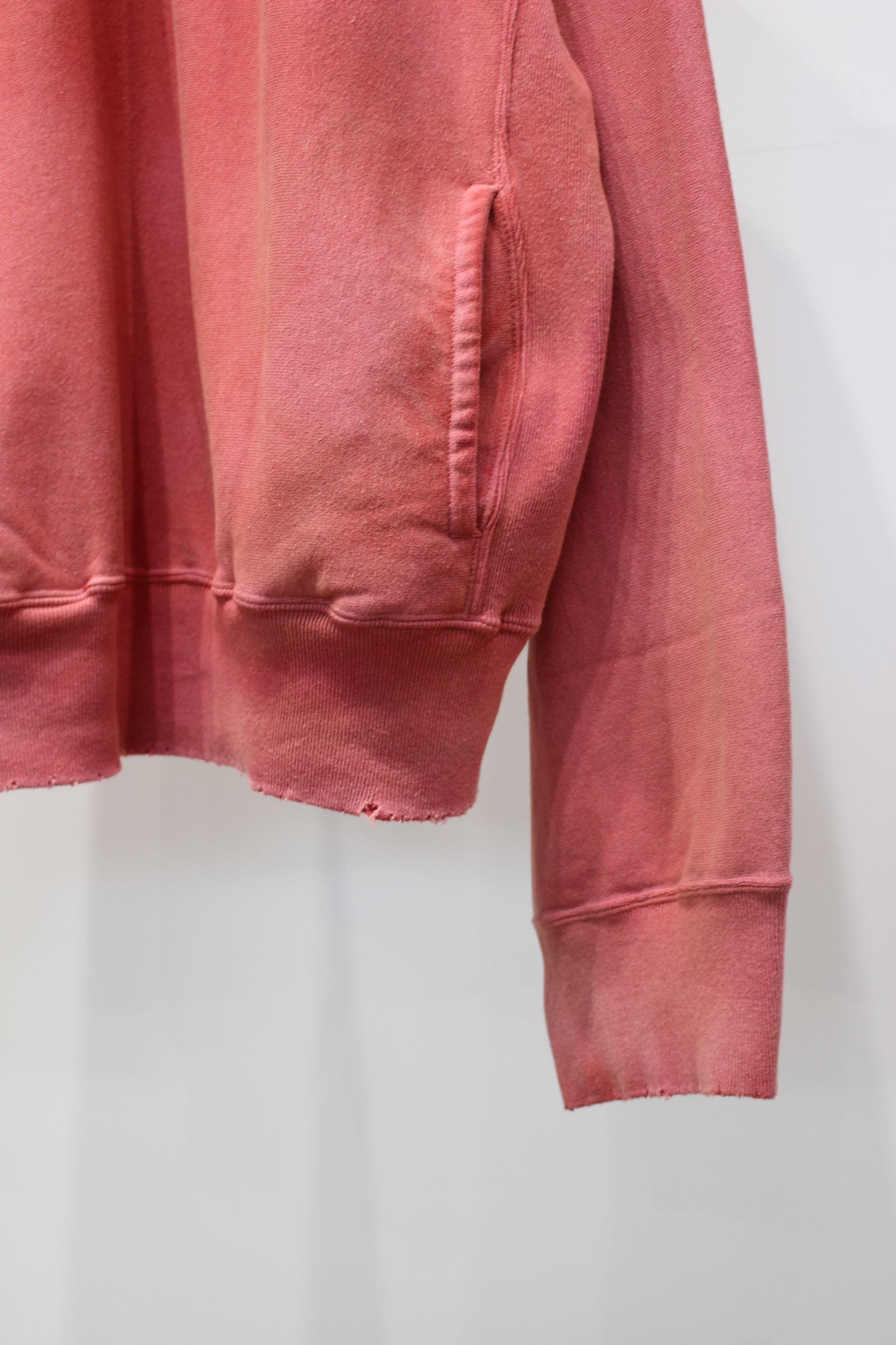 FLEECE-LINED SWEAT PULLOVER | RED | スウェット