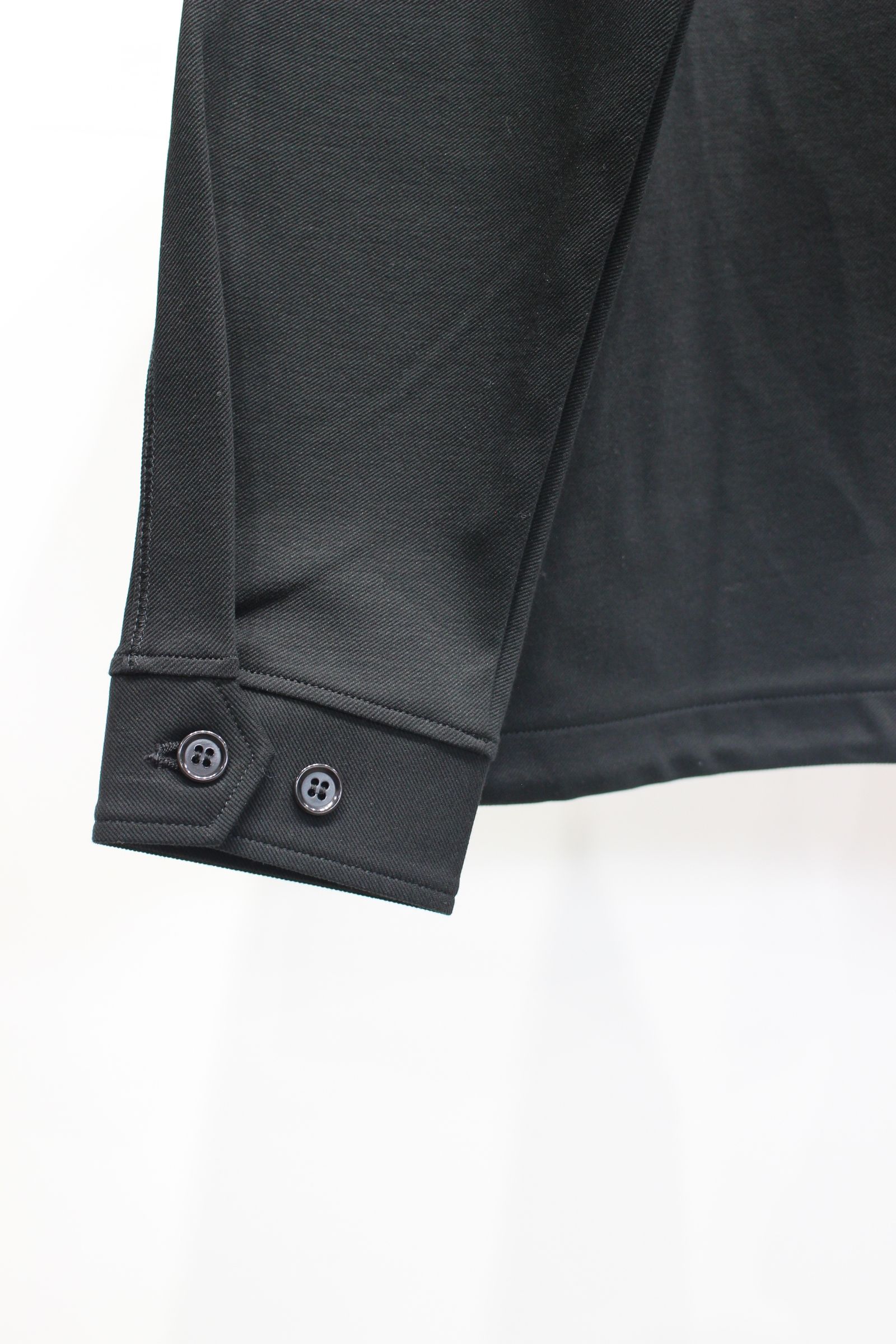 KNIT CHINO-CLOTH ZIP-UP BLOUSON | BLACK | ジップアップブルゾン