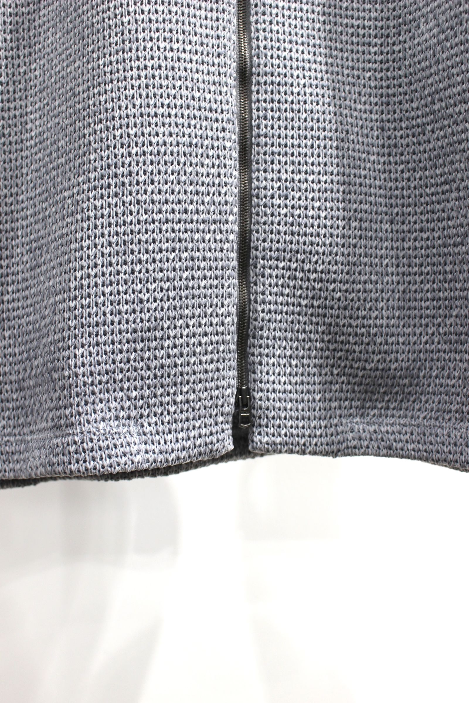 CURLY&CO. グレー カーディガン CURLY&Co. - HONEYCOMB KNIT ZIP-UP CARDIGAN | M.GRAY