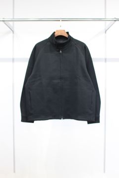 RELAXIN HARRINGTON JACKET -solid-/BLACK