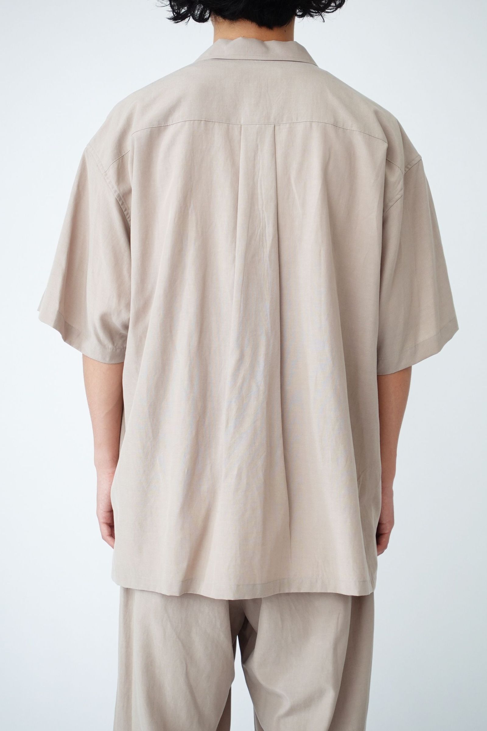COTTON LINEN S/S OPEN COLLAR SHIRT/オープンカラーシャツ