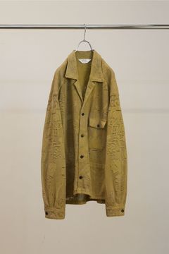 AGING LACE WORK SHIRT | MUSTARD | シャツ