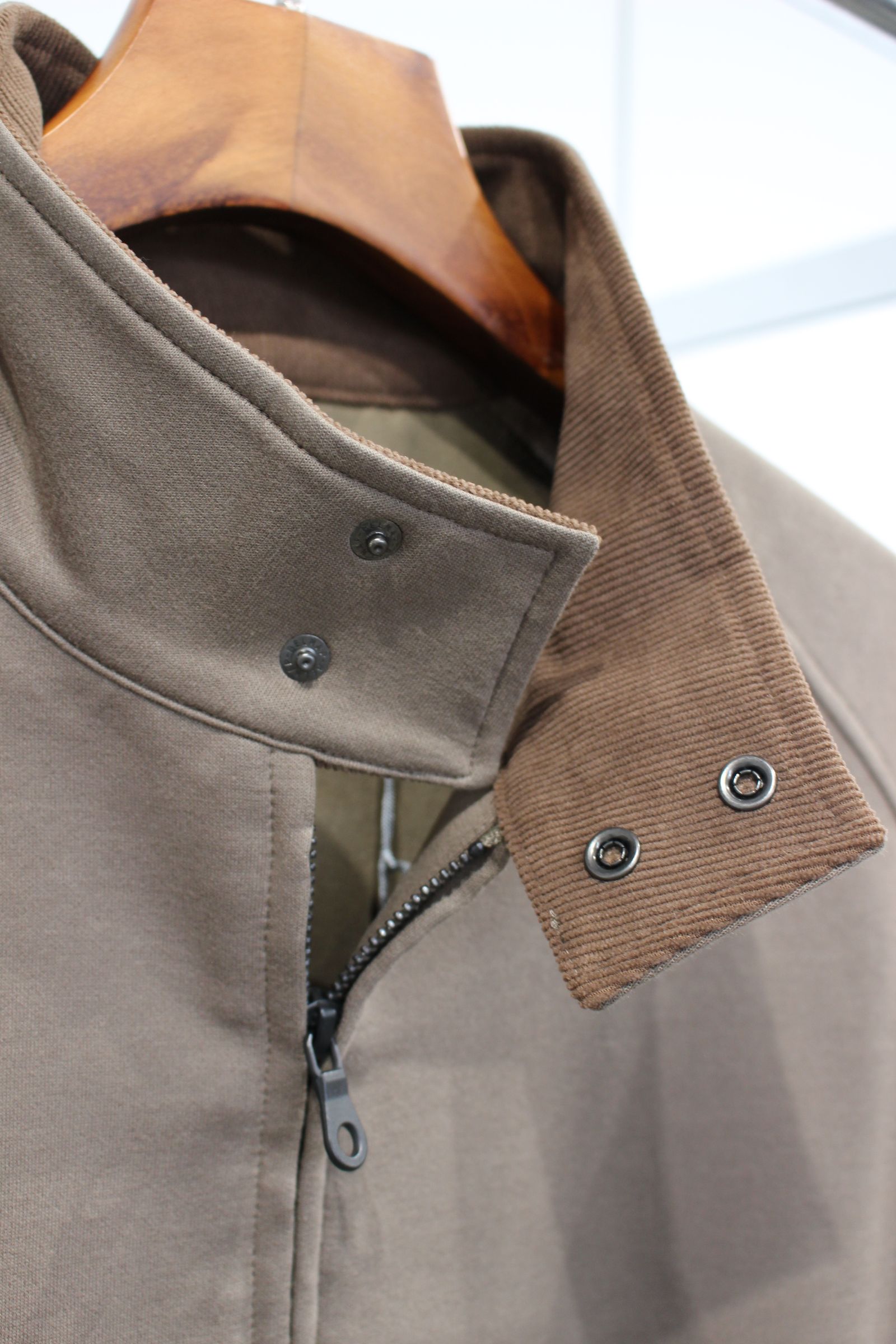 RELAXIN HARRINGTON JACKET -solid-/MOCHA