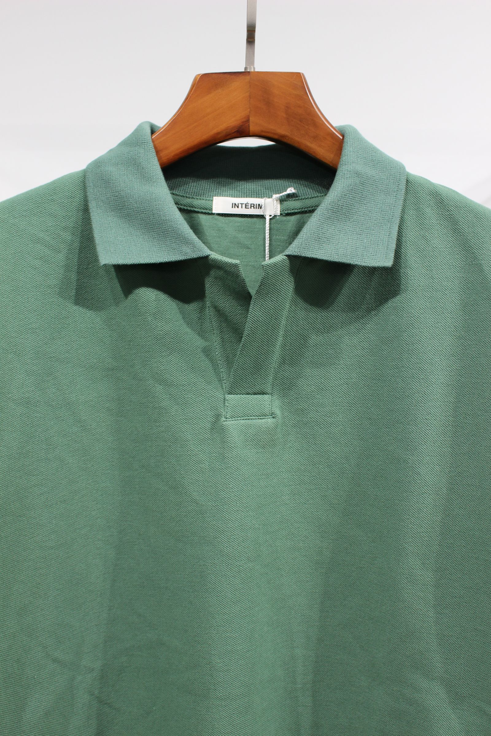 INTERIM - HYPER BIG TANGIS PIQUE SKIPPER POLO SHIRT/L.GREEN | NapsNote