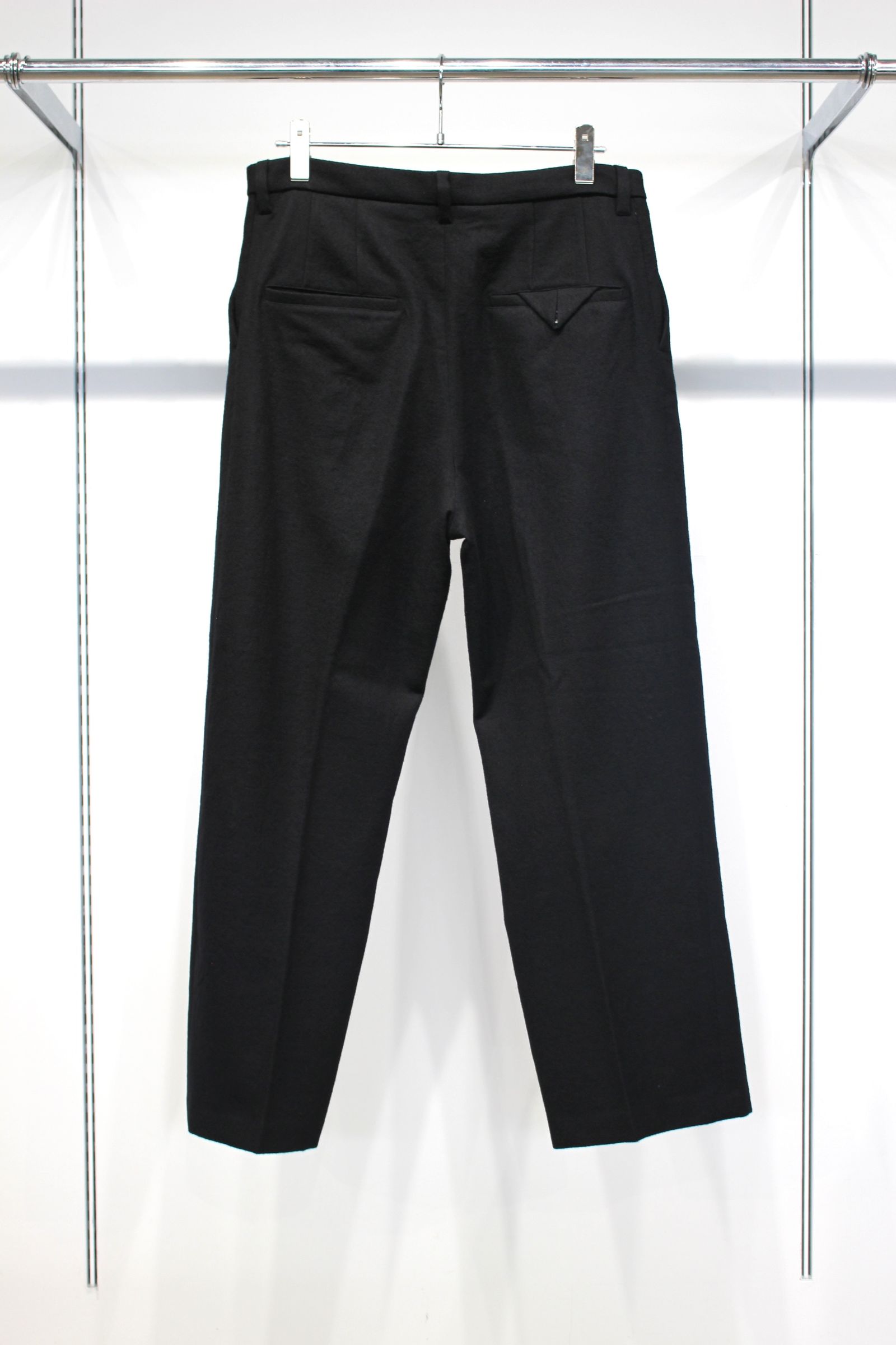 DOUBLE TAILORED JACKET | WOOL SLACKS | BLACK | セットアップ