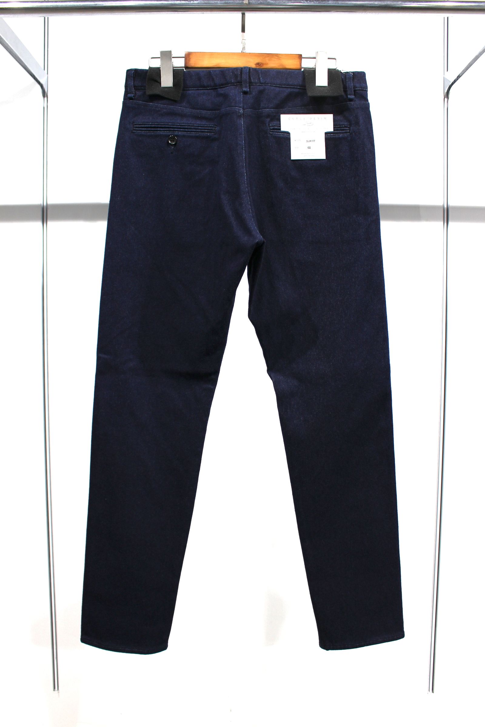 INDIGO SLIM FIT TROUSERS -ONE WASHED-/WASHED INDIGO