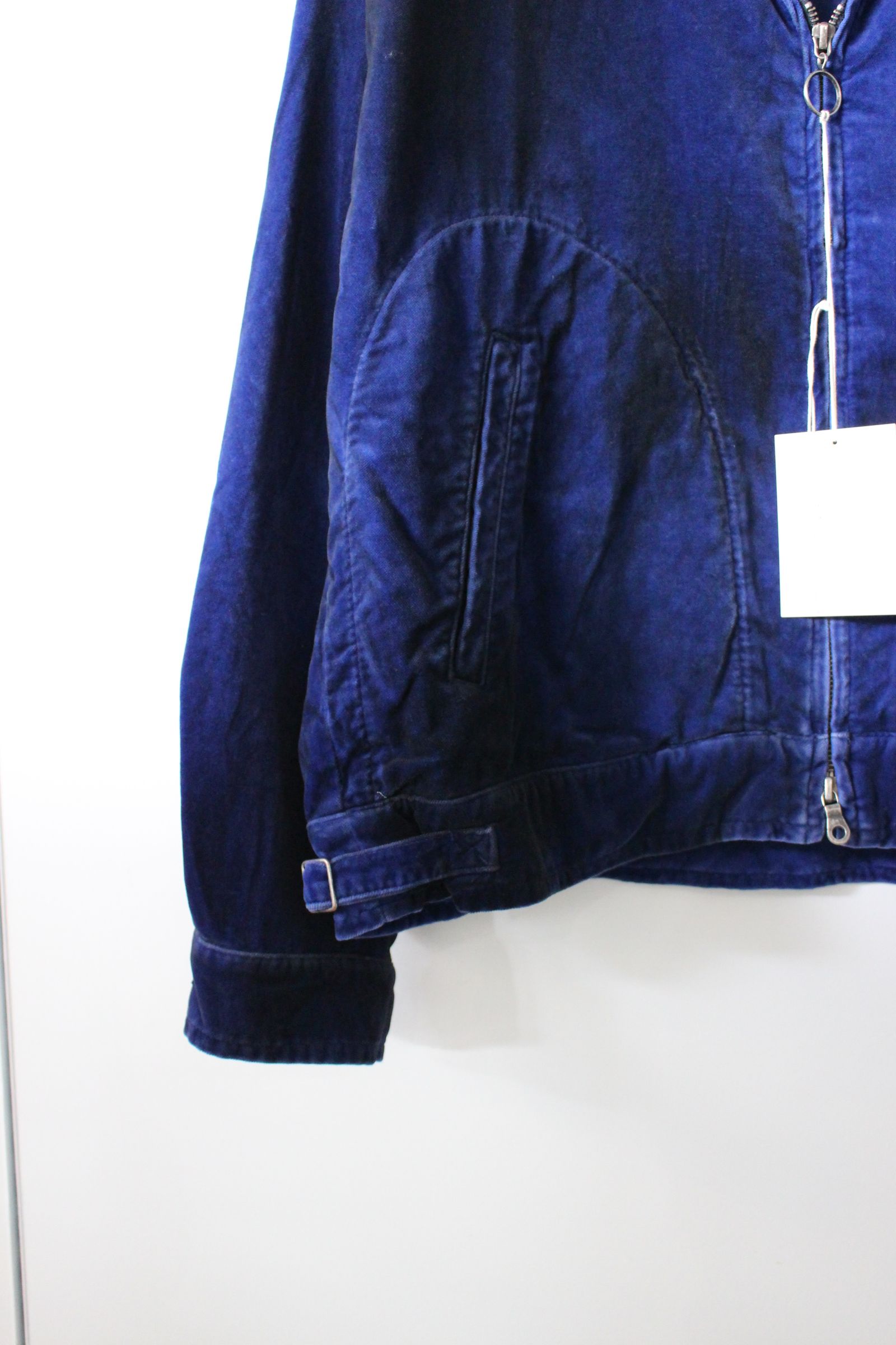 ANCELLM - C/VELVET ZIPUP JACKET/NAVY | NapsNote