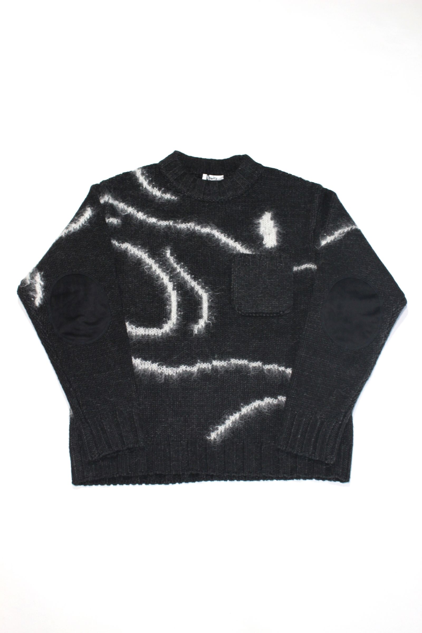 INTARSIA C/N KNIT - Hand Drowing By Tsuchida Ayumi -/ニット