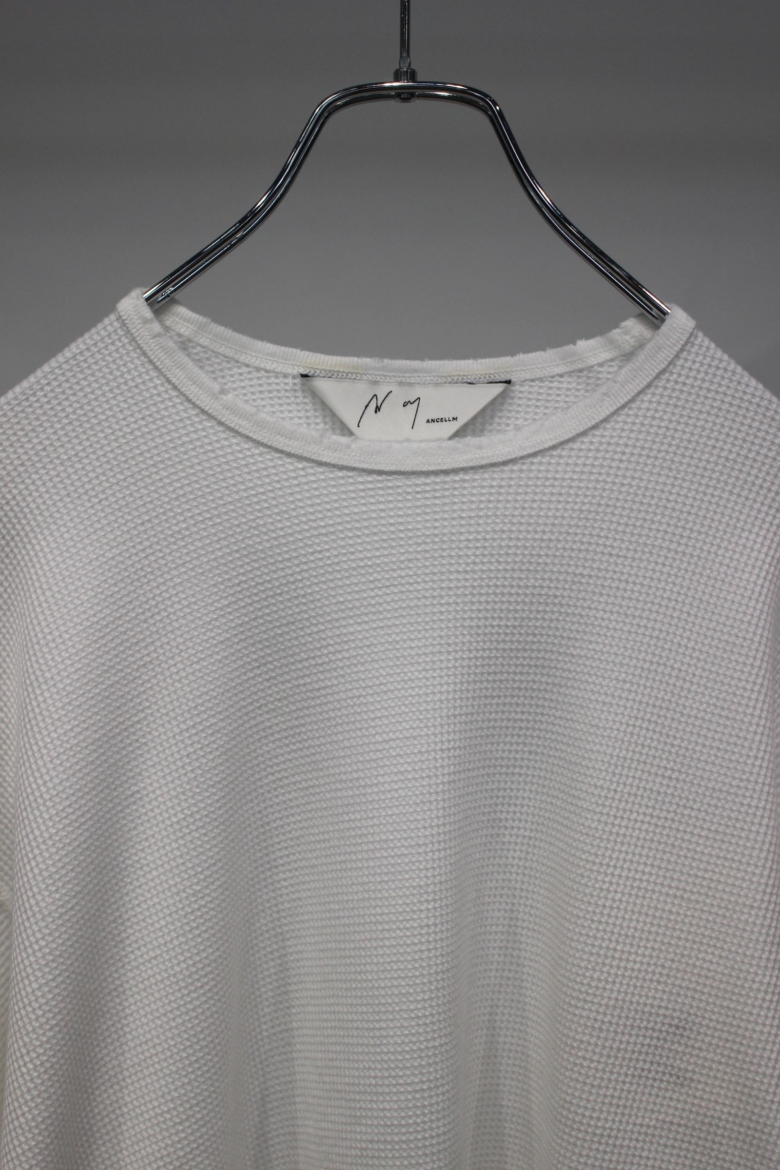 DAMAGE WAFFLE CREW LS | WHITE | カットソー