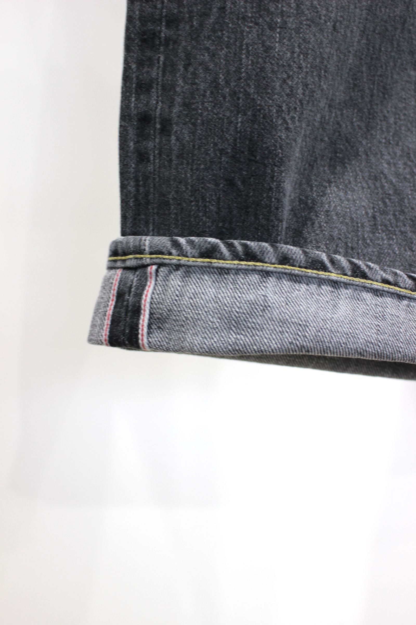 40'S MIL BAGGY ZIPPED USED SHUTTLE DENIM TROUSERS/U.BLACK