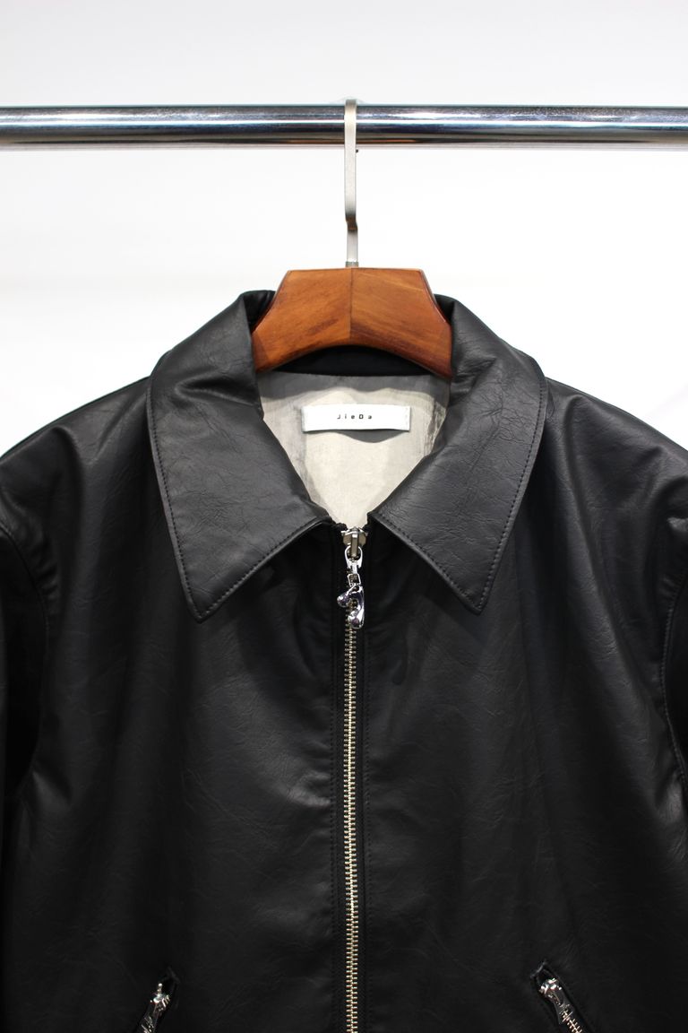 JieDa - [ラスト1点] VEGAN LEATHER JACKET | BLACK | ヴィーガン 