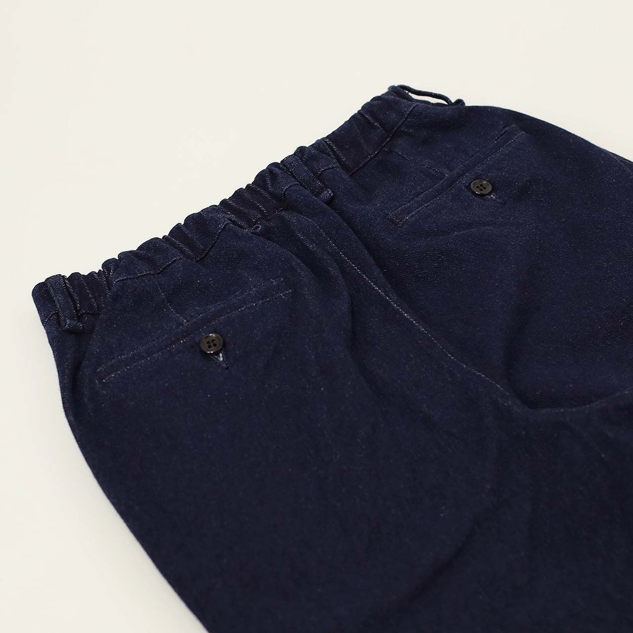 DENIM 1TUCK EZ TAPERED PANTS -indigo- | INDIGO | ニットデニム