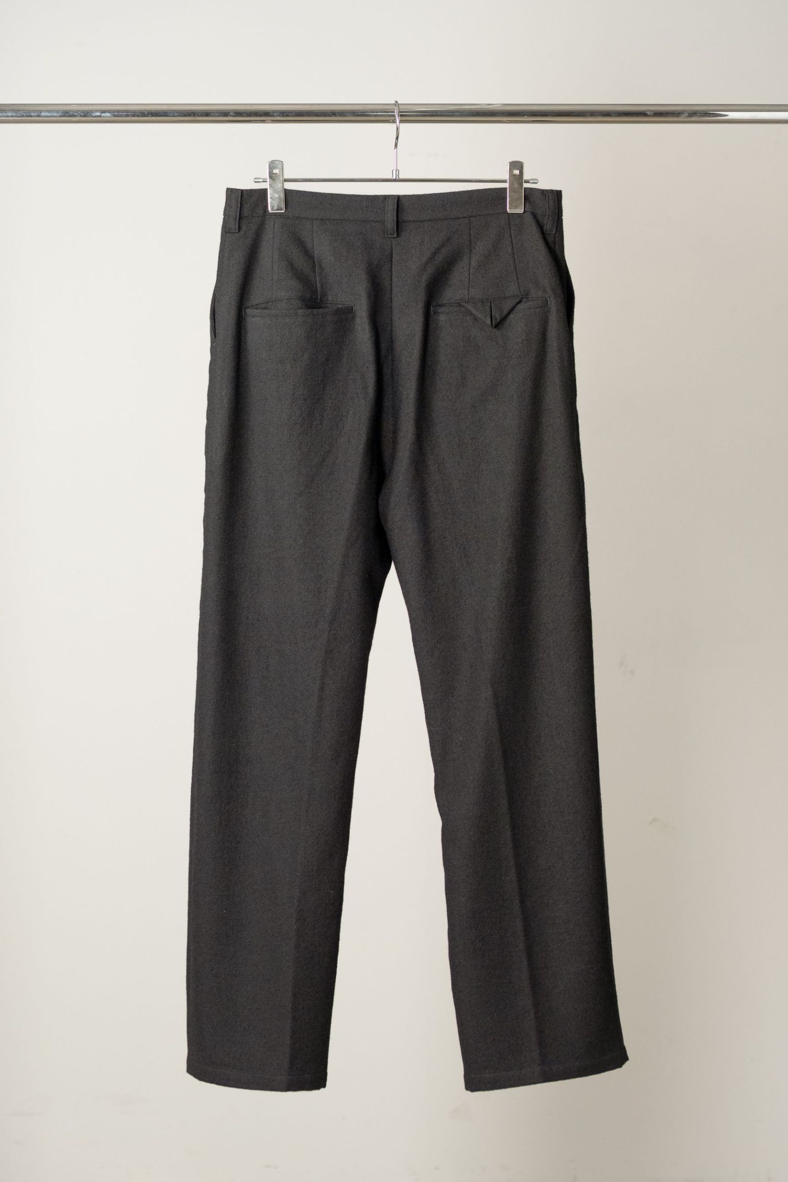 DOUBLE TAILORED JACKET | WOOL SLACKS | BLACK | セットアップ