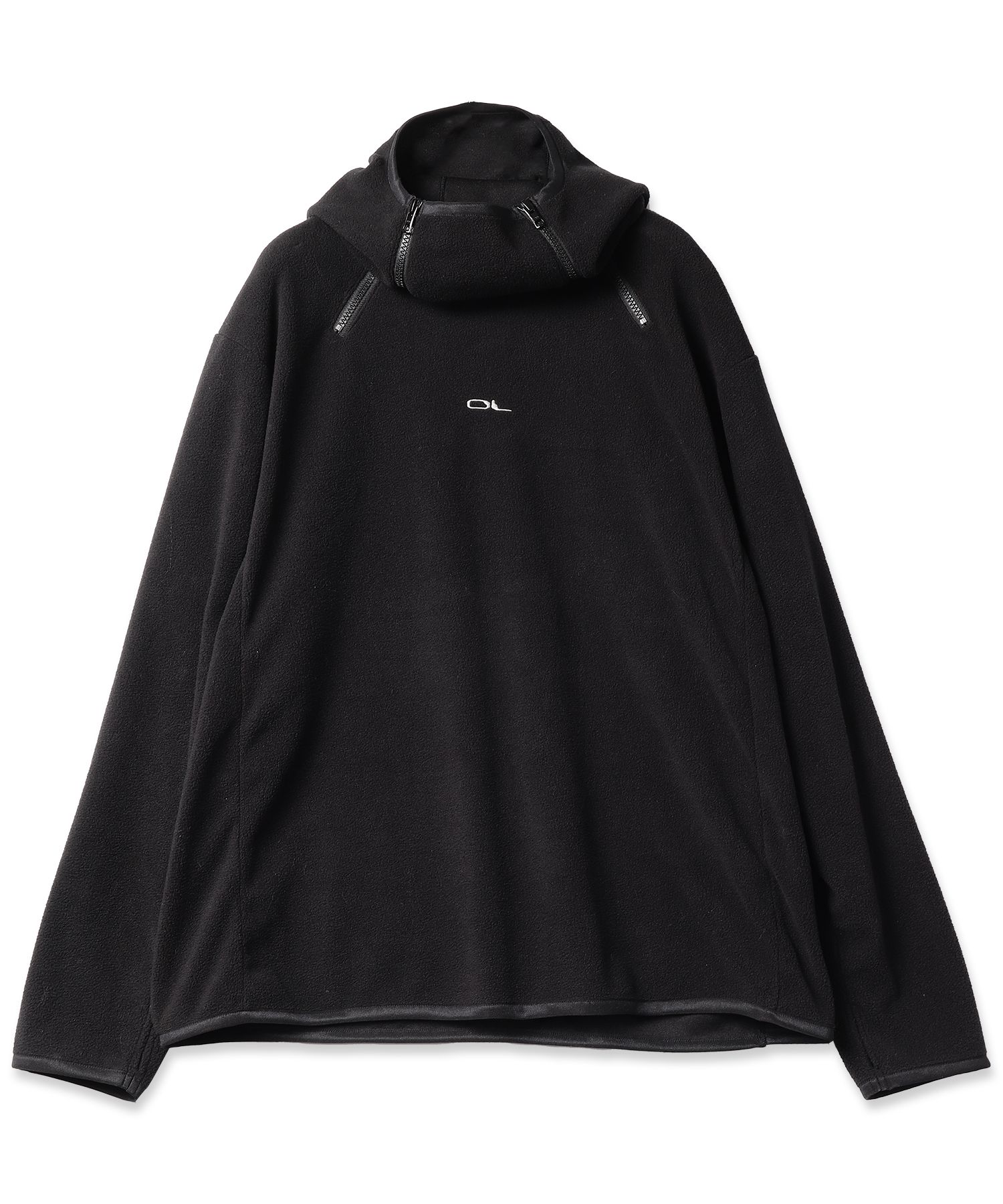 FLEECE BALACLAVA HOODIE/BLACK