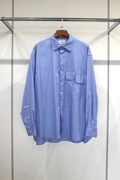 STEP POCKET FLYFRONT SHIRT/SAX