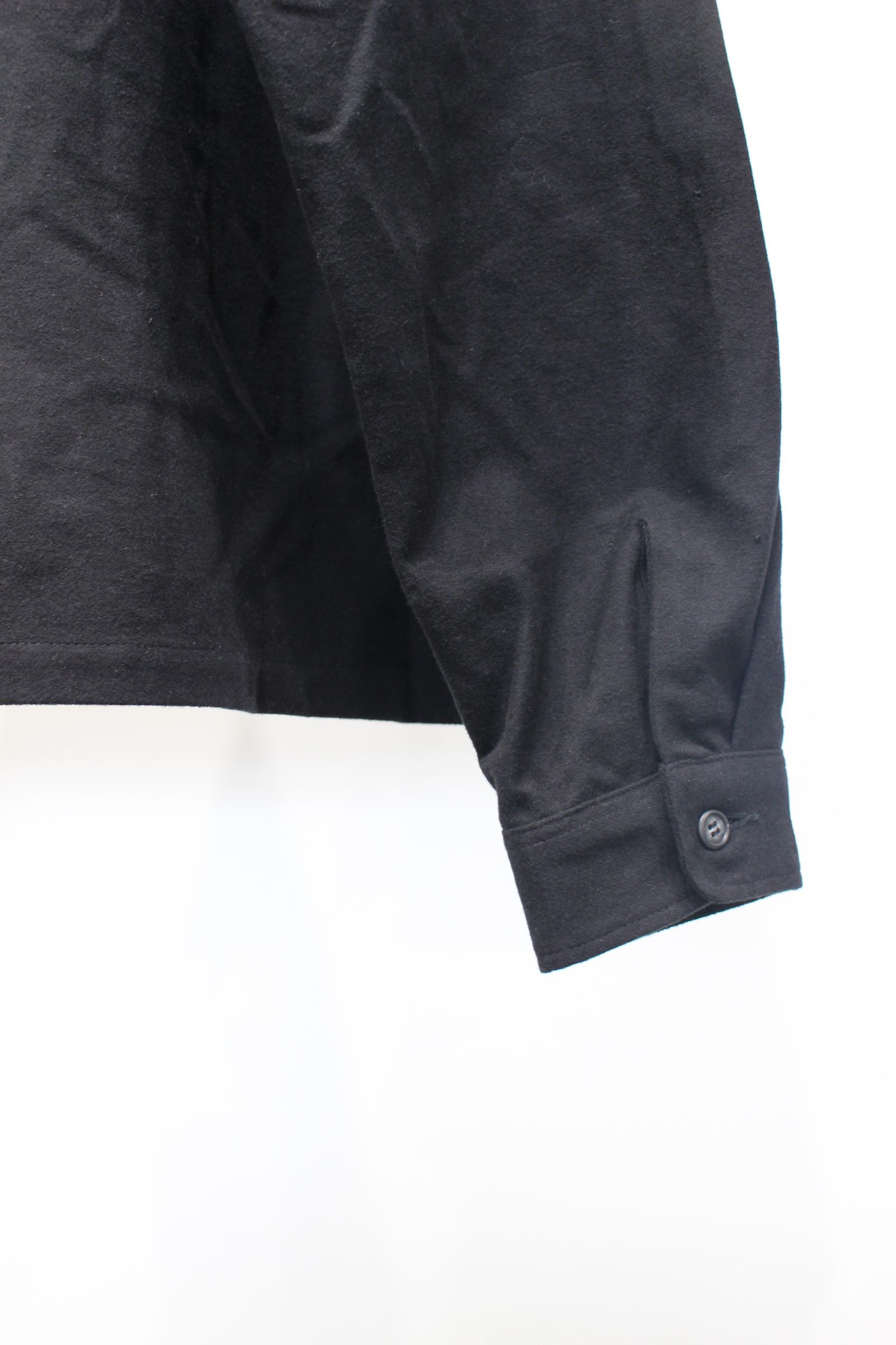 FLANNEL ZIP SHIRT | BLACK | ジップシャツ