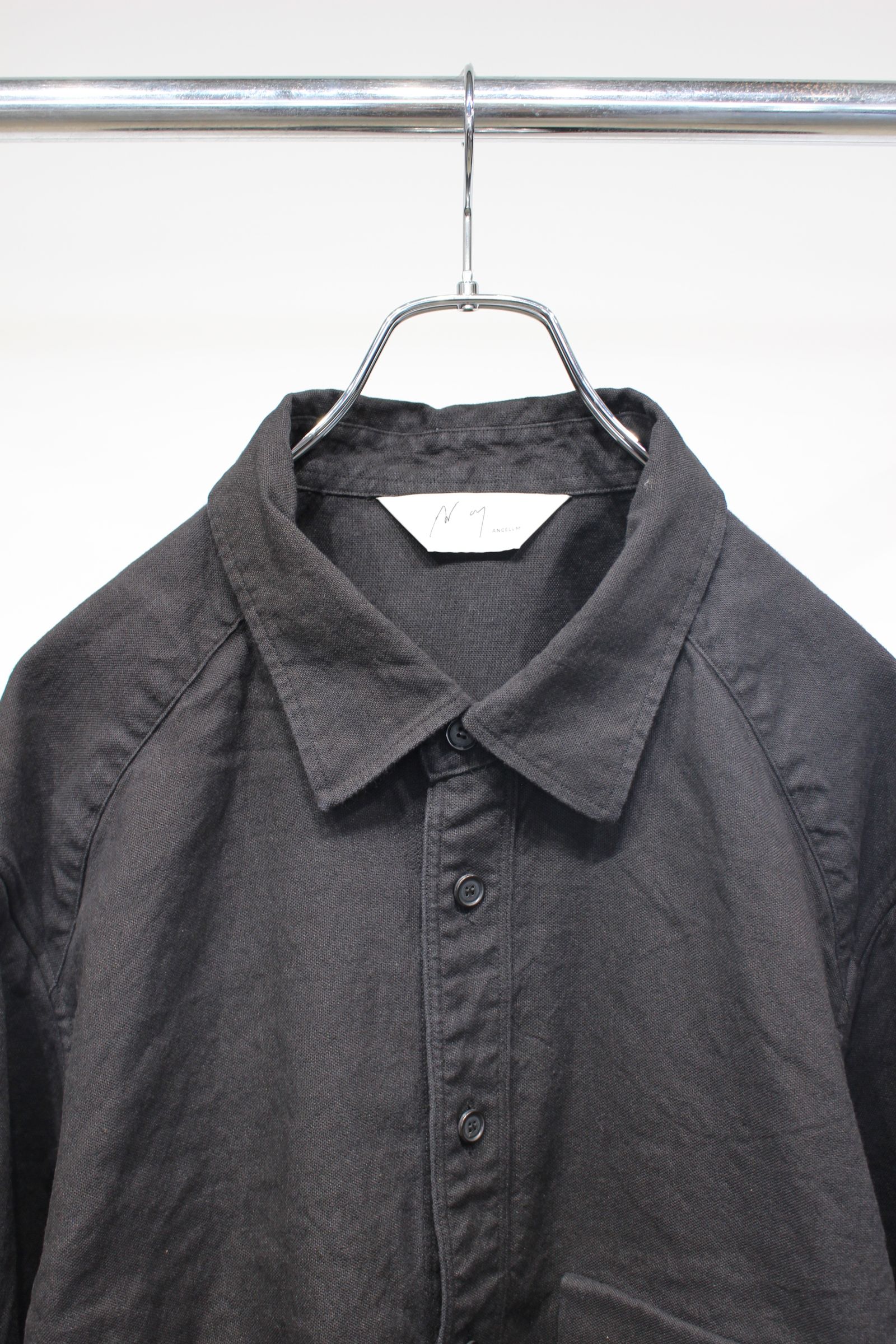 [ラスト1点] L/C NEP FLOWER EMBROIDERY OVER SHIRT | BLACK | オーバーシャツ