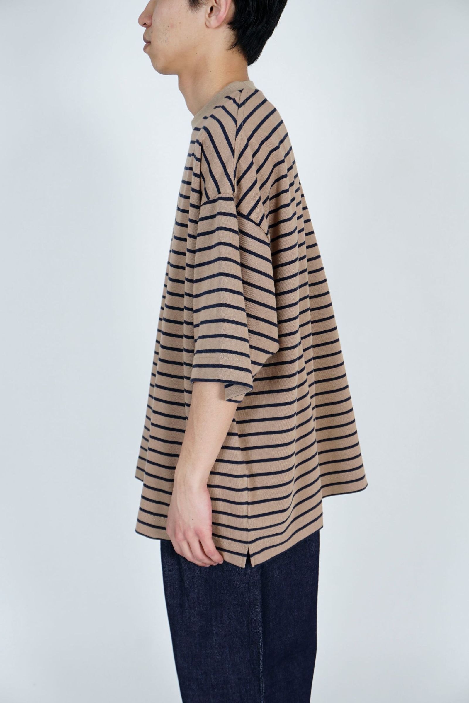 BORDER WIDE S/S TEE/カットソー